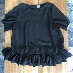 Asos Ruffle Hem Blouse